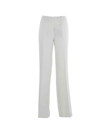 Shop ETRO  Trousers: Etro trousers in flamed fabric.
Straight-line trousers with pressed crease made of slub fabric.
Composition: 86% viscose, 14% polyester.
Regular fit.
Average life.
Hook and zip closure.
Side pockets.
Welt pockets with button on the back.
Made in Italy.. WREA001 99TUDH4-W0001